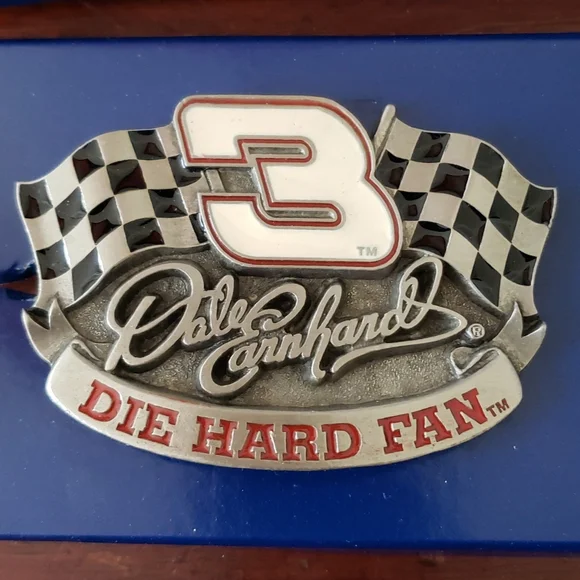 Vintage 1997 Dale Earnhardt Pewter Belt Buckle - Picture 4 of 13